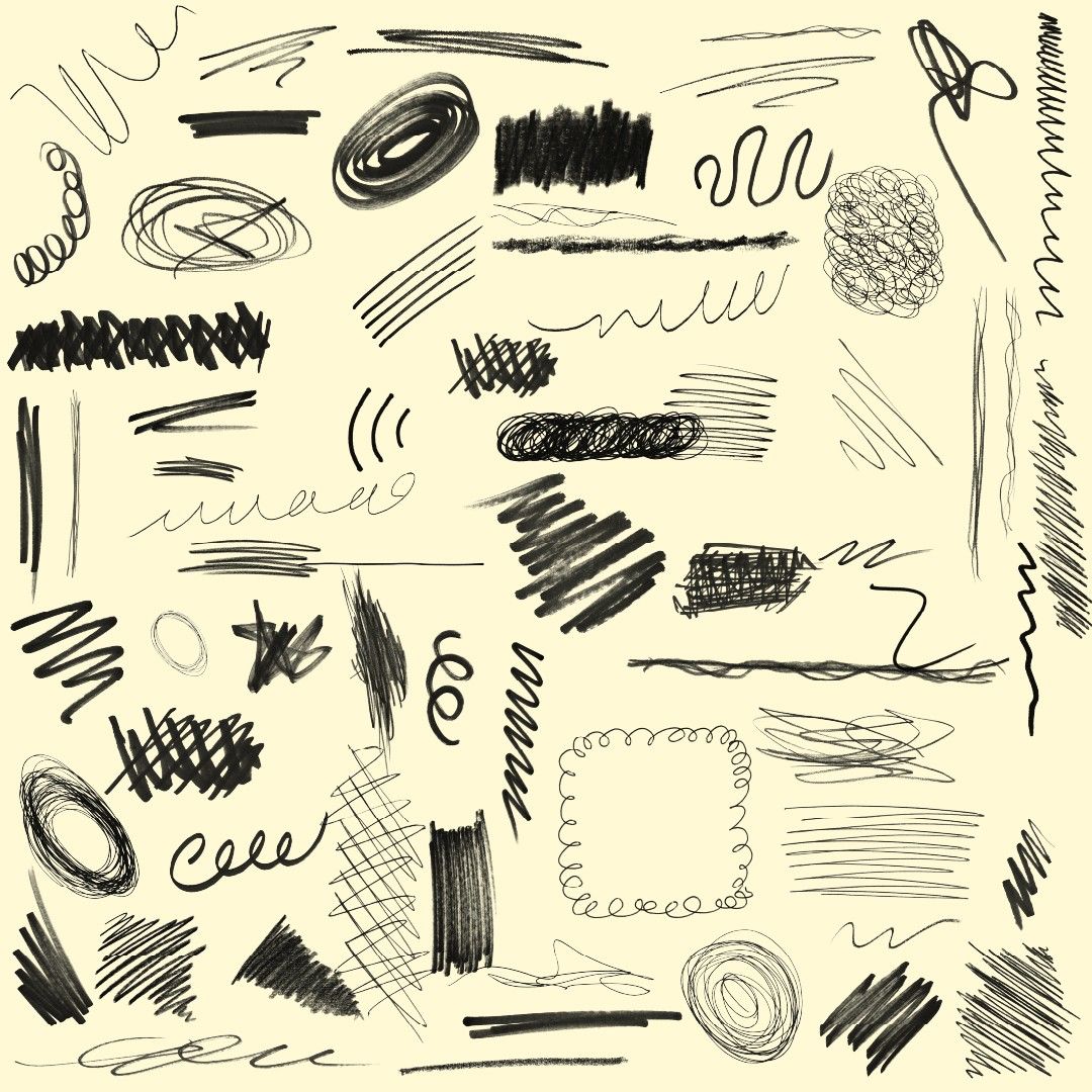 500+ Scribble Photoshop Brushes, Micron, Fineliners, Stipple Brushes, scribble Brushes, inking and l — image 4