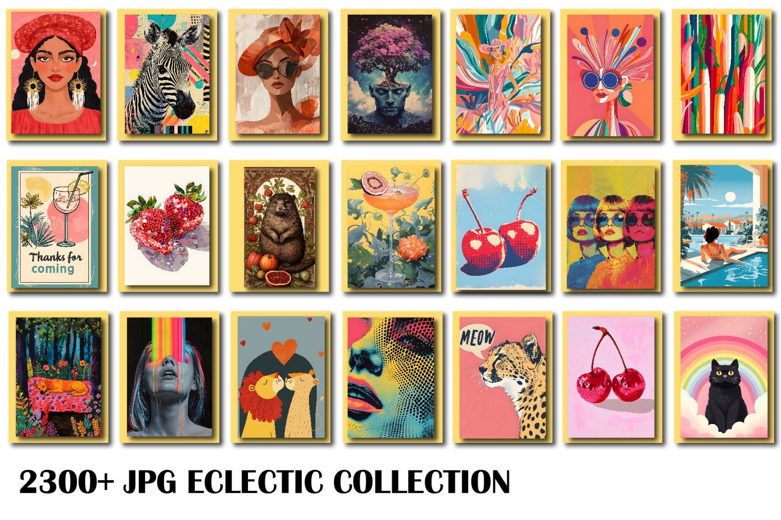 Eclectic Wall Art Collection Entire Shop Sale, Bundle Wall Art, Aesthetic wall posters, Wall Art, De — image 6
