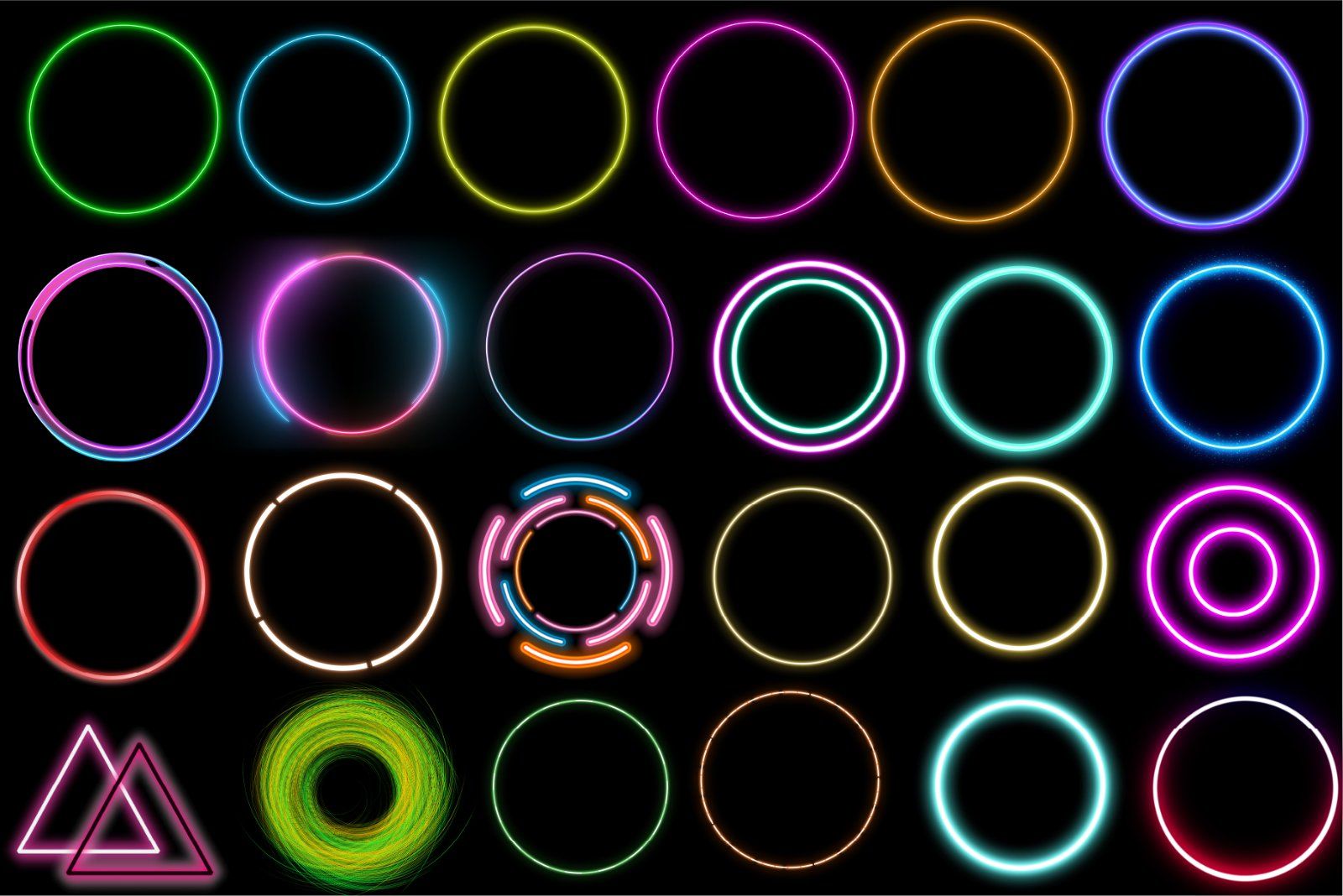 160 Neon PNG Pack, Glow Png Pack, Neon PNG, Neon Effects, Glow Effects, Neon Circle, Teleport png, — image 6