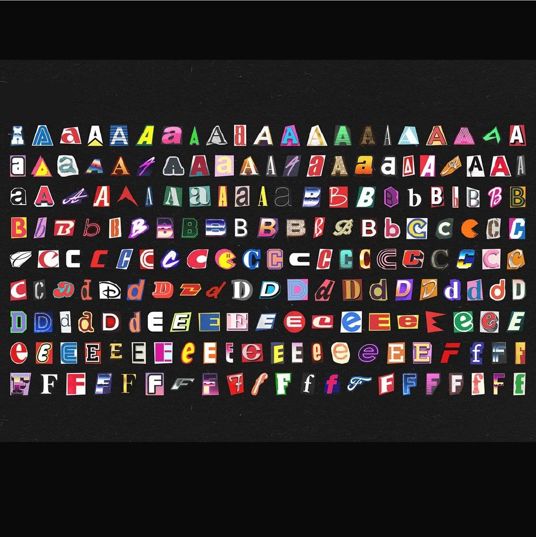 Printable Ransom Note Letters, Random Letters, alphabet letters, digital download, junk journal — image 5