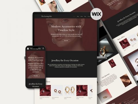 Wix eCommerce Jewelry Website Template