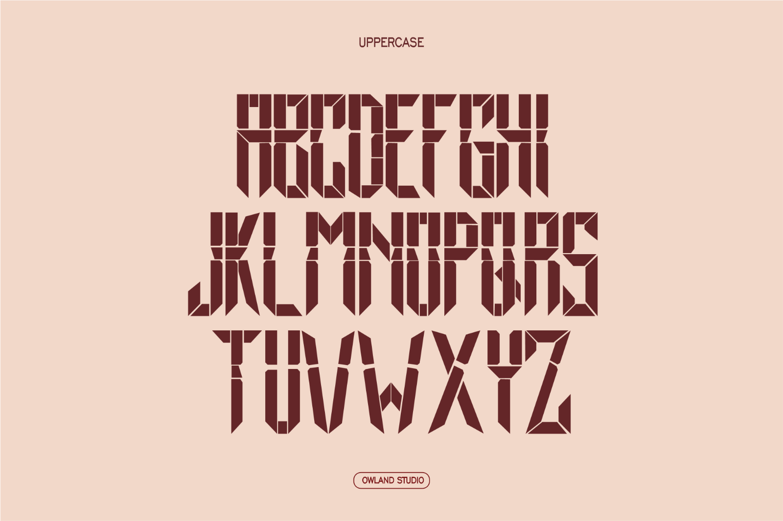 EWAKO MAKASSAR - ARMY, STENCIL, OLD SCHOOL FONT — image 5