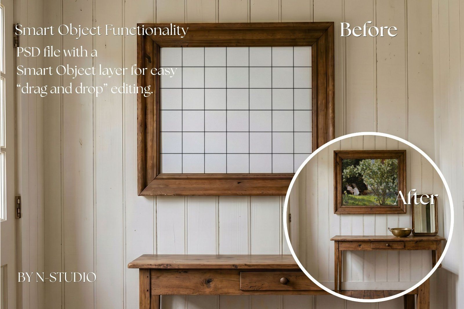Rustic rooms Frame Mockup Bundle Collection — image 3