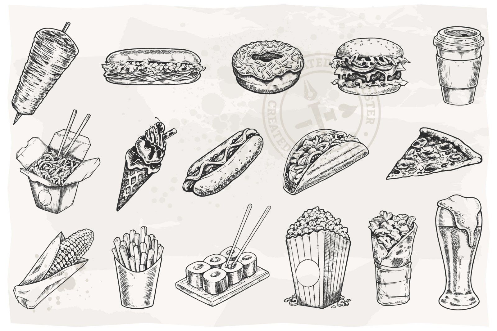 Street Food Retro Emblems — image 5