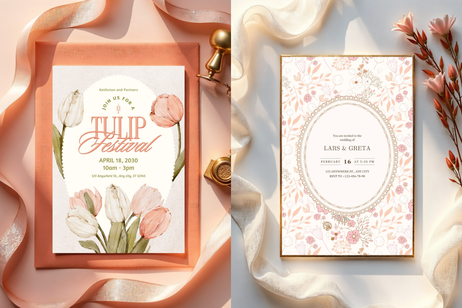 45 Invitation Card Mockups for Canva — image 6