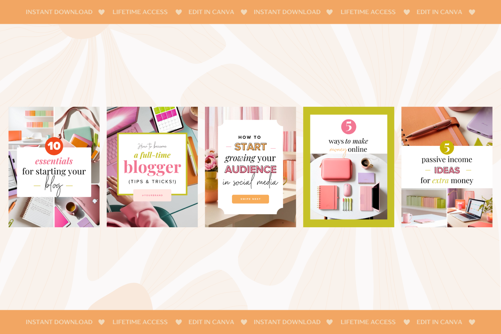 25 Boho Instagram Canva Templates — image 5
