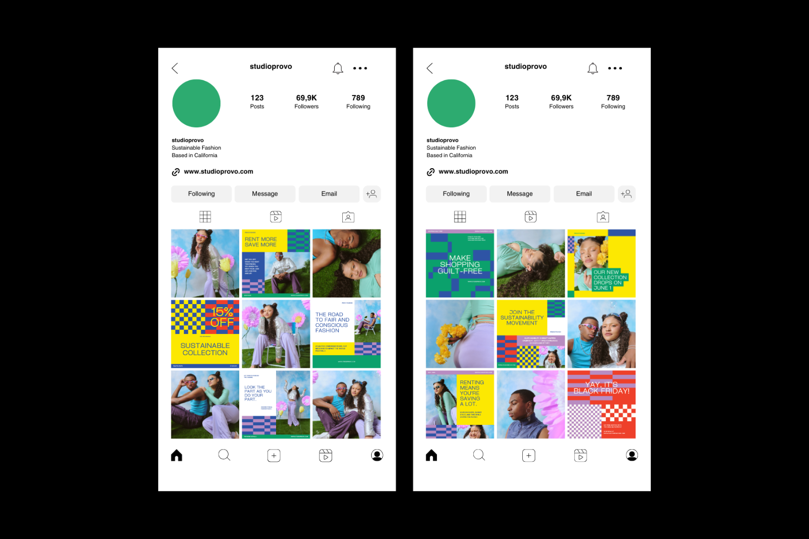 Sustainable Fashion Canva Instagram Template — image 4
