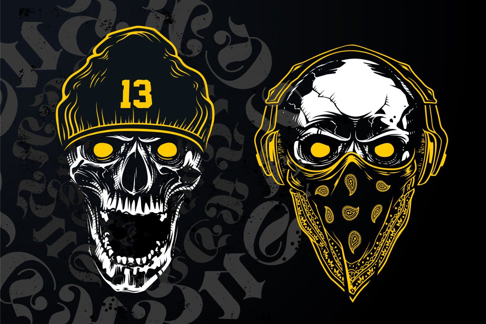 Hustler Skull Vector Art — image 5