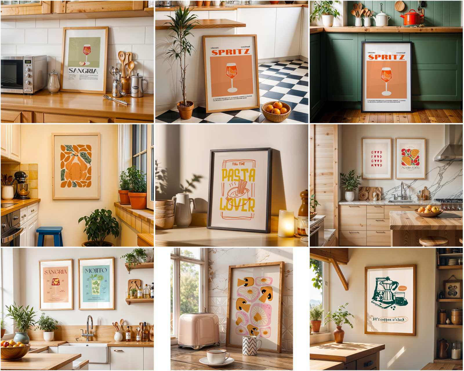 35 Kitchen Frames Mockup PSD Bundle — image 4