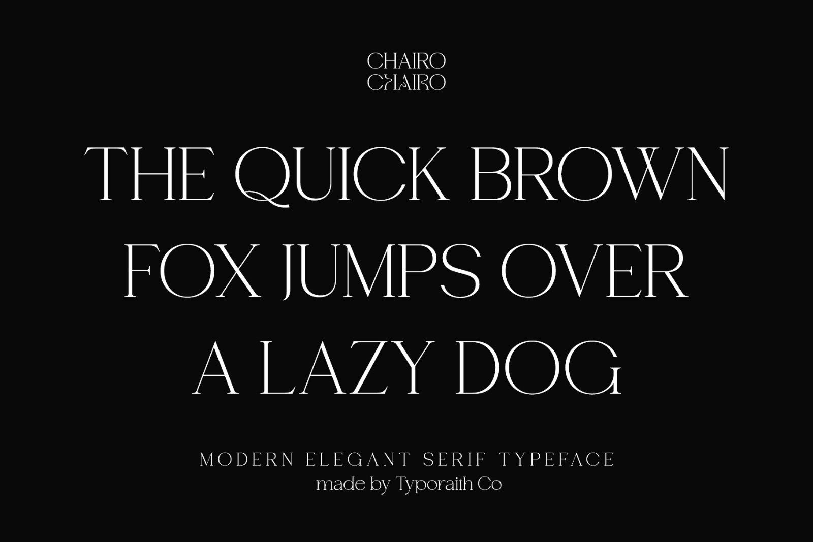 Chairo | Modern Serif Typeface — image 12