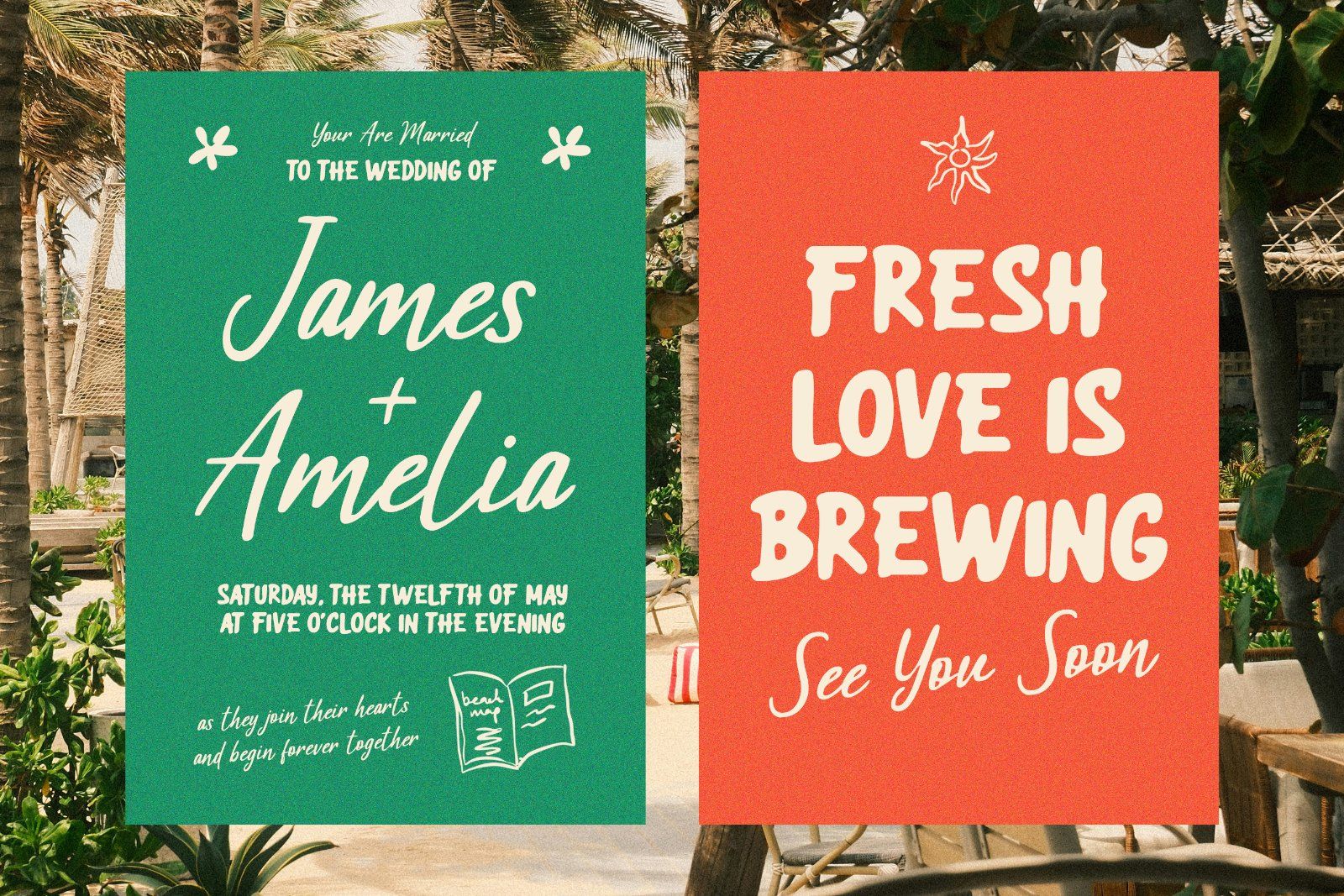 The La Cabane Vintage Duo Font — image 4