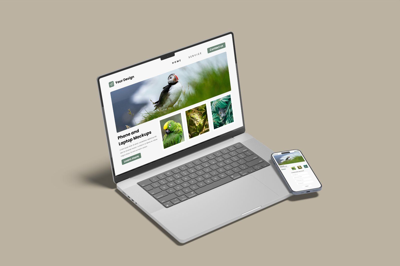 Laptop and Phone Screen Mockup — image 5