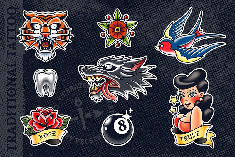 Traditional Tattoo Vector Pack — image 5