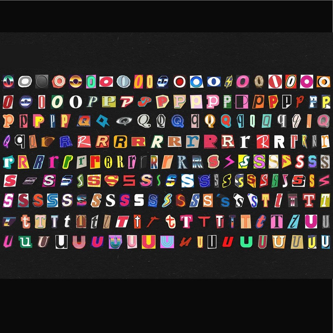 Printable Ransom Note Letters, Random Letters, alphabet letters, digital download, junk journal — image 6