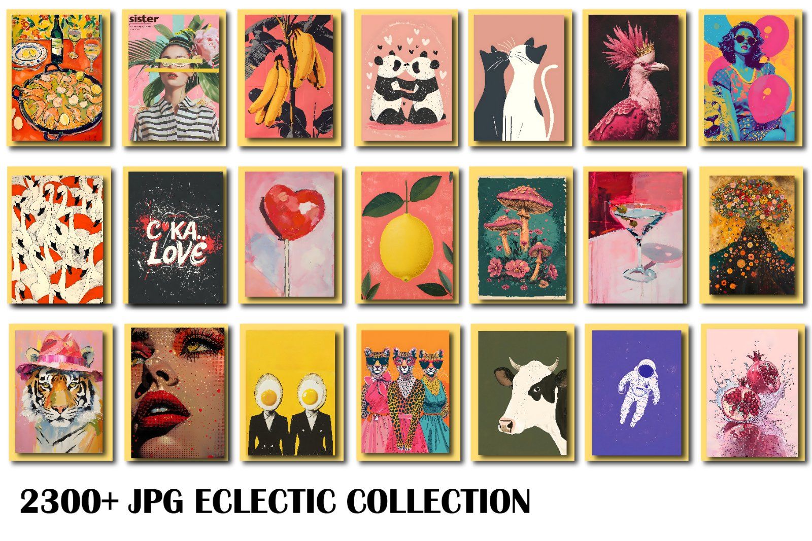 Eclectic Wall Art Collection Entire Shop Sale, Bundle Wall Art, Aesthetic wall posters, Wall Art, De — image 7
