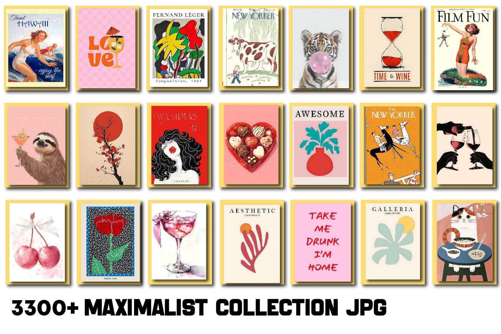 Maximalist Wall Art Collection Entire Shop Sale, Bundle Wall Art, Aesthetic wall posters, Wall Art, — image 7