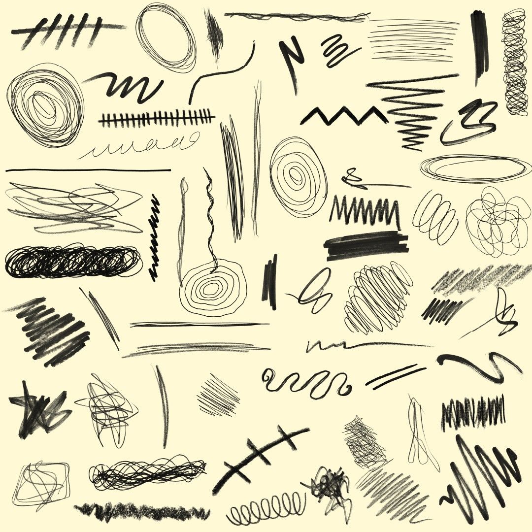 500+ Scribble Photoshop Brushes, Micron, Fineliners, Stipple Brushes, scribble Brushes, inking and l — image 5
