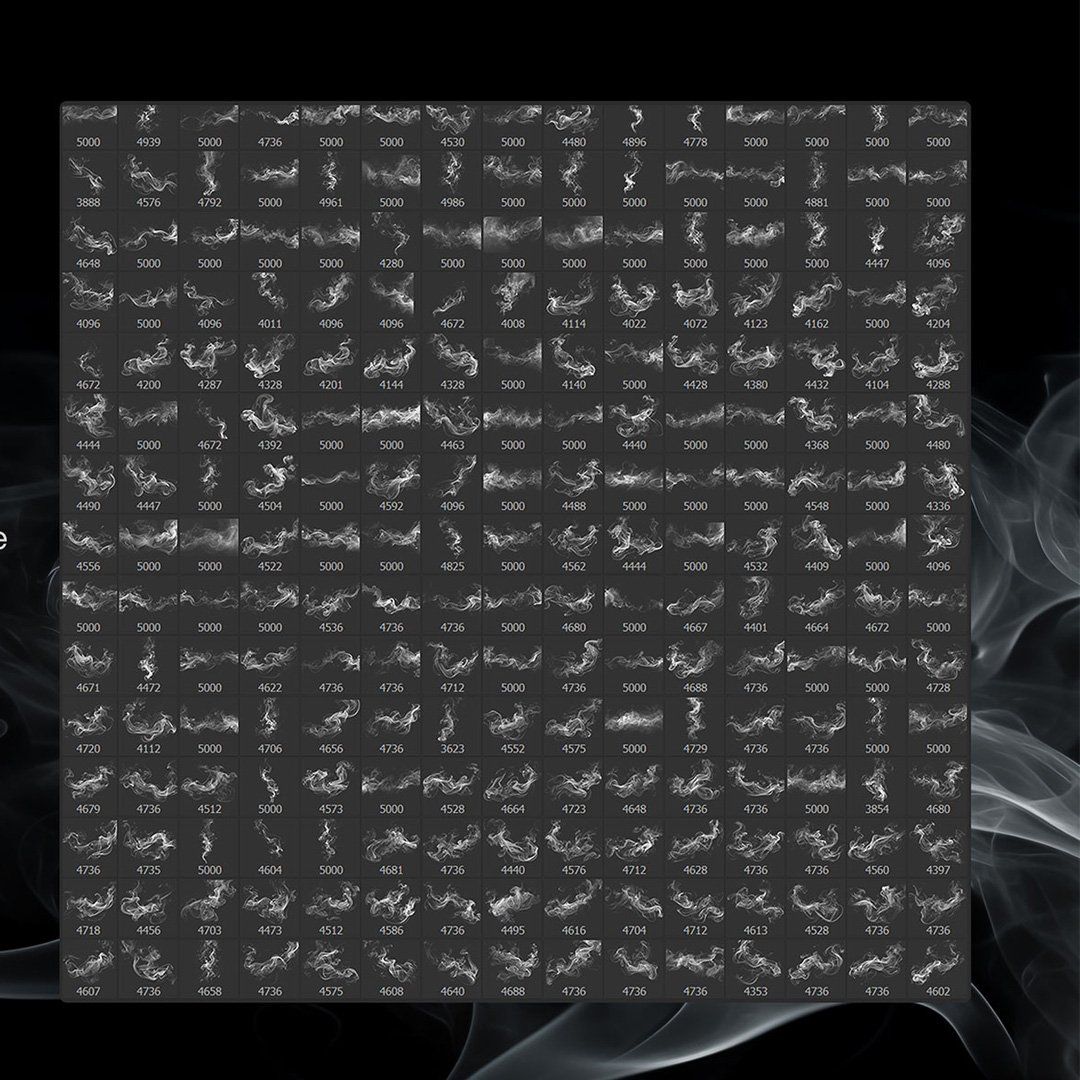 200  Smoke Brushes for Photoshop , Fog Brush , Mist brush, Cloudy Smoke Brush, Mist effect Photoshop — image 2