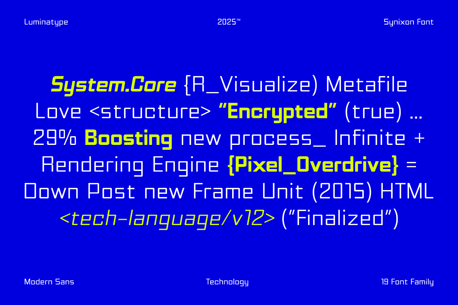 Synixon - Technology Font — image 6