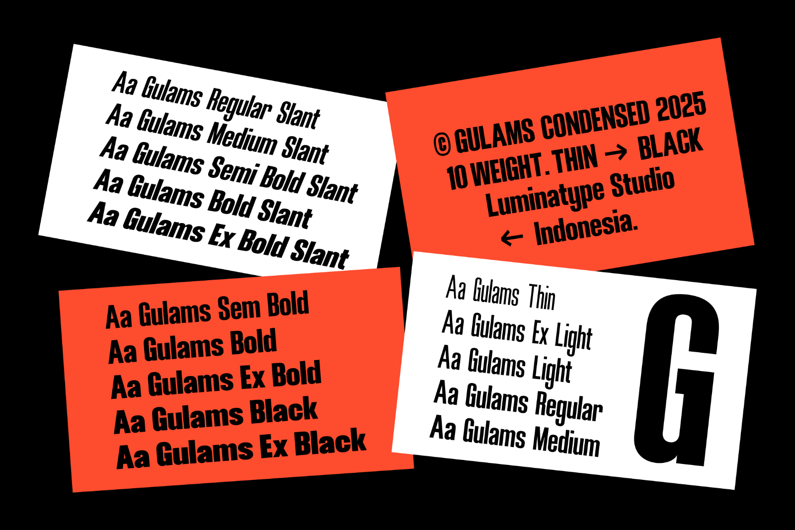 Gulam Condensed - Family Condensed Font — image 6