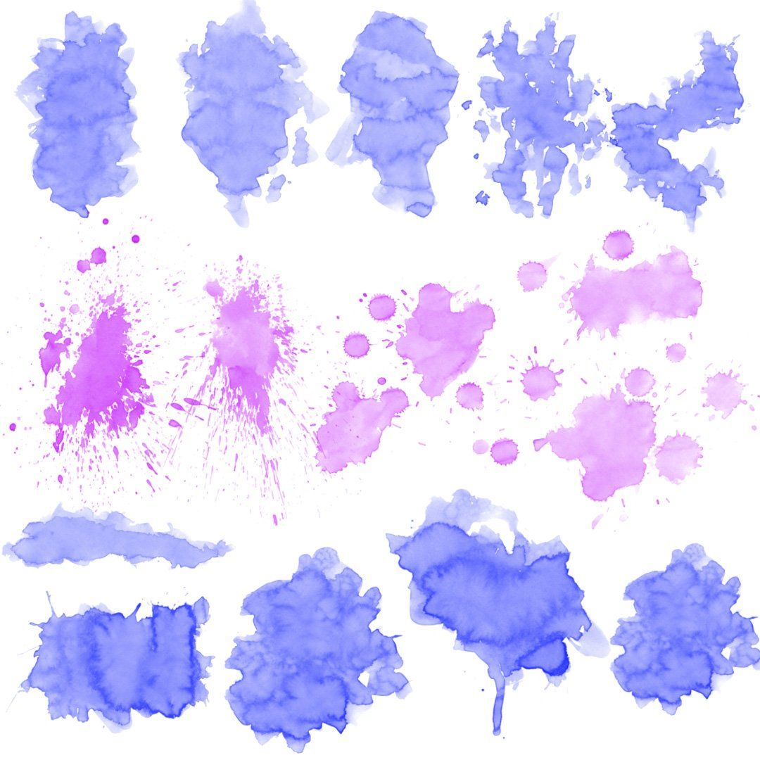100 Realistic Watercolor Photoshop Brushes - Watercolor Brushes Download - Watercolor Photoshop — image 6