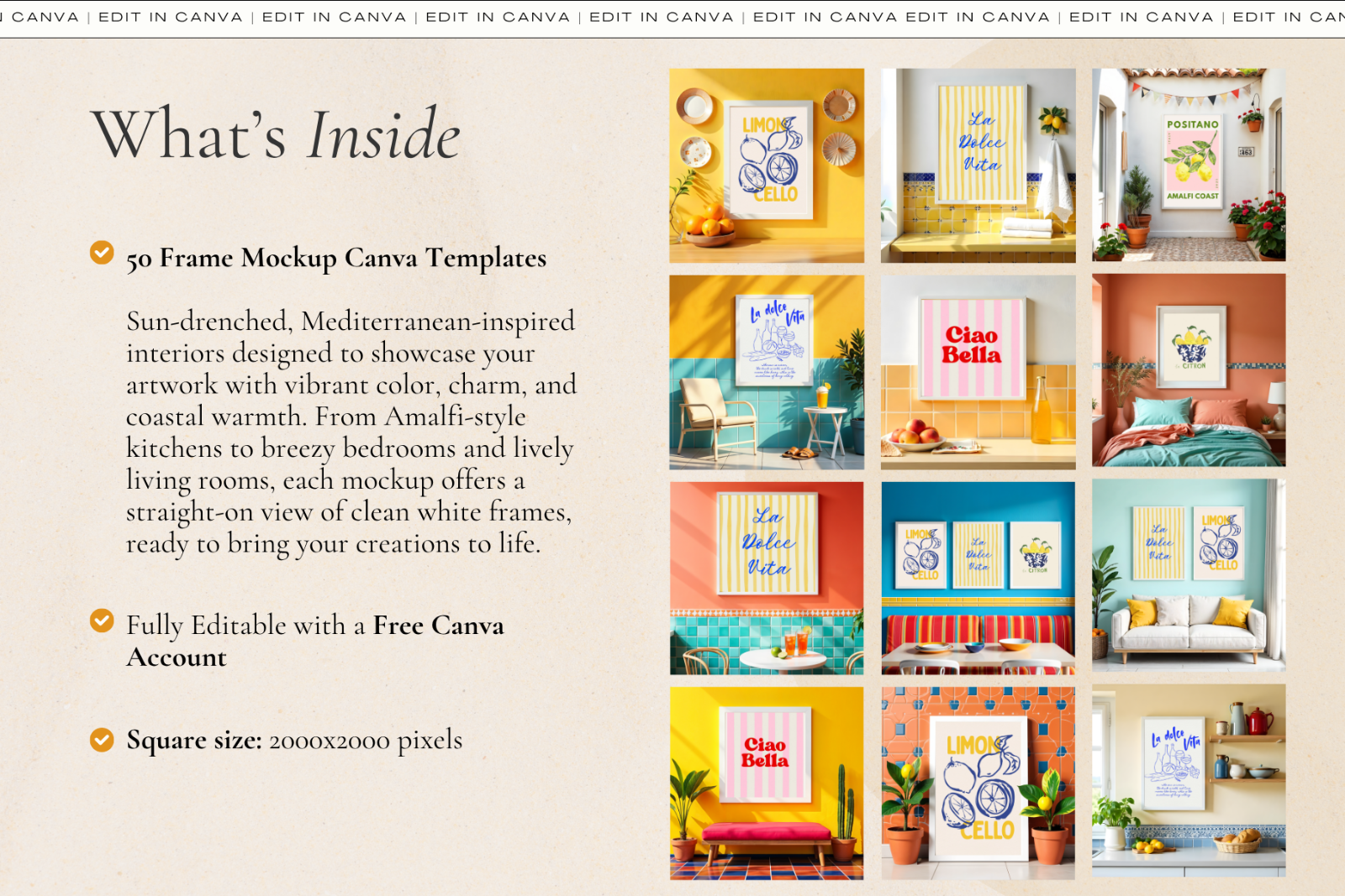 50 Frame Mockup Bundle for Canva — image 3
