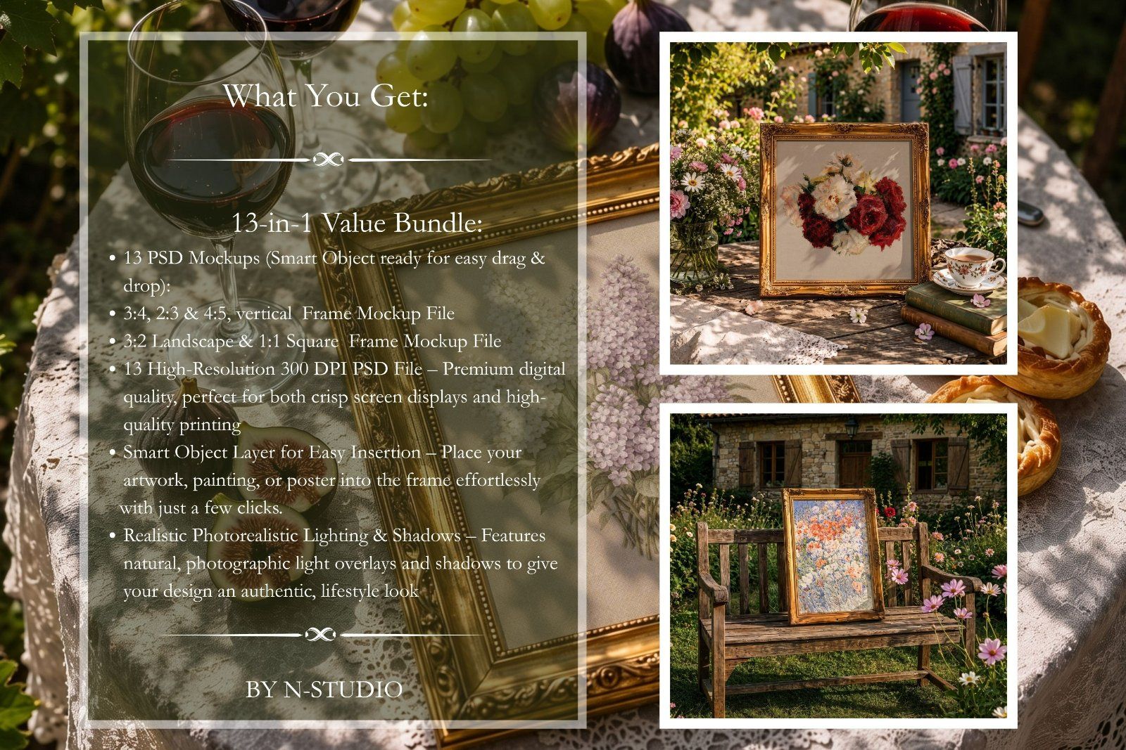 Spring Frame Mockups: Elegant Baroque & Gold Frames Collection — image 6