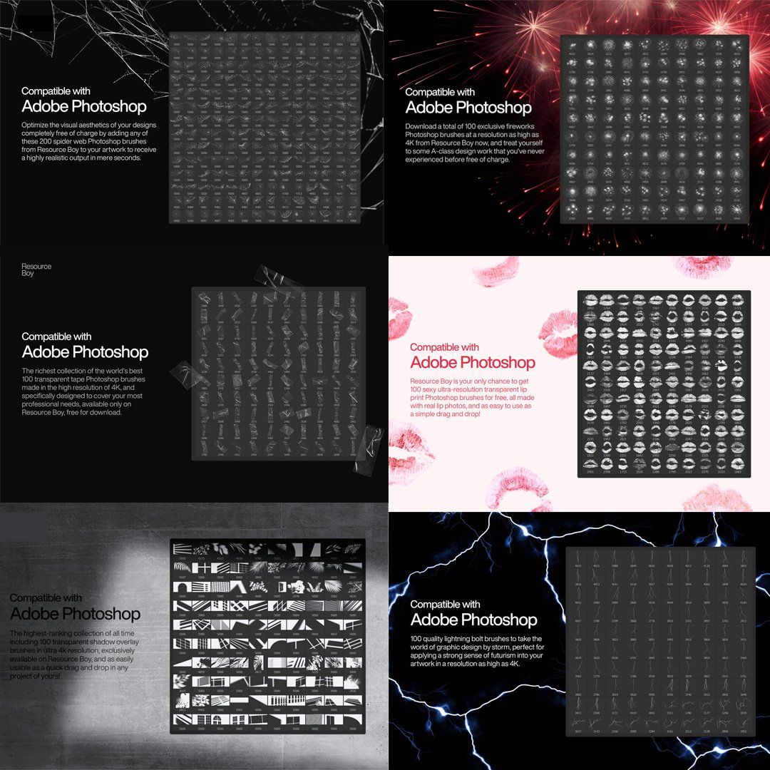 2500+ Photoshop Brushes - Mega Bundle For photoshop ,brush bundle ,  Full Shop Bundle,   All In One — image 6