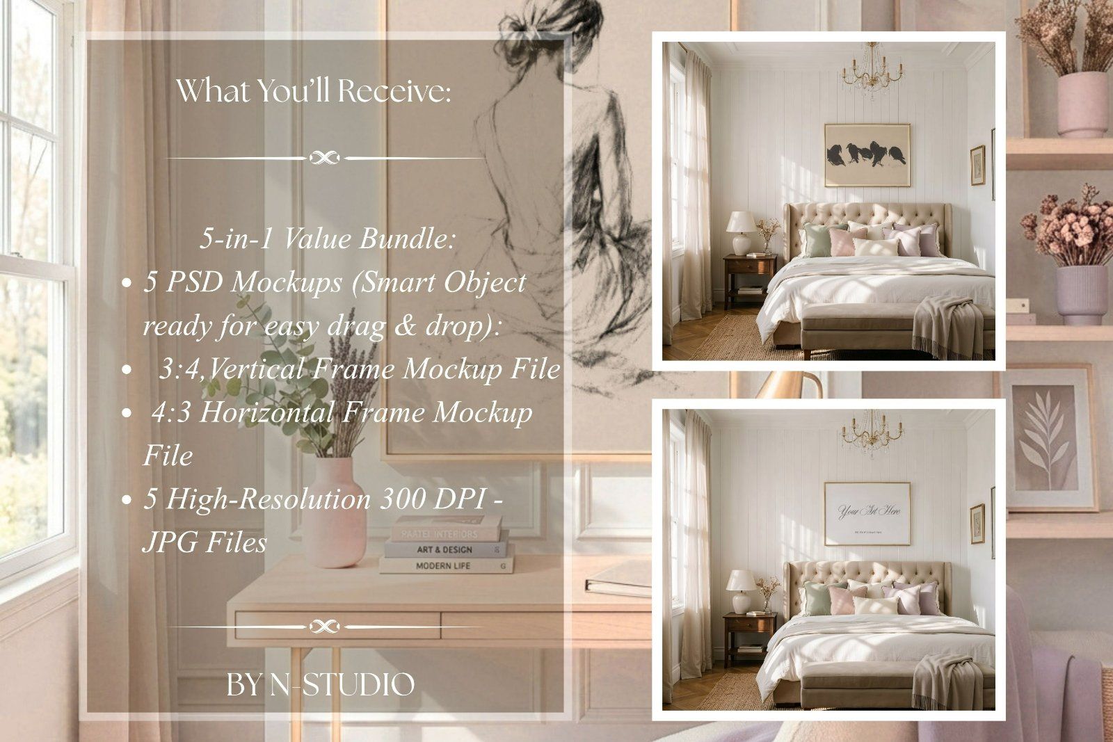 Luxury Pink Frame Mockup Bundle — image 4