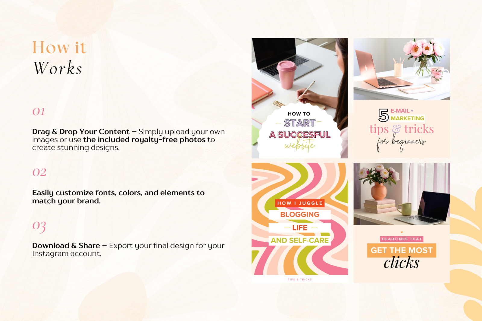25 Boho Instagram Canva Templates — image 6