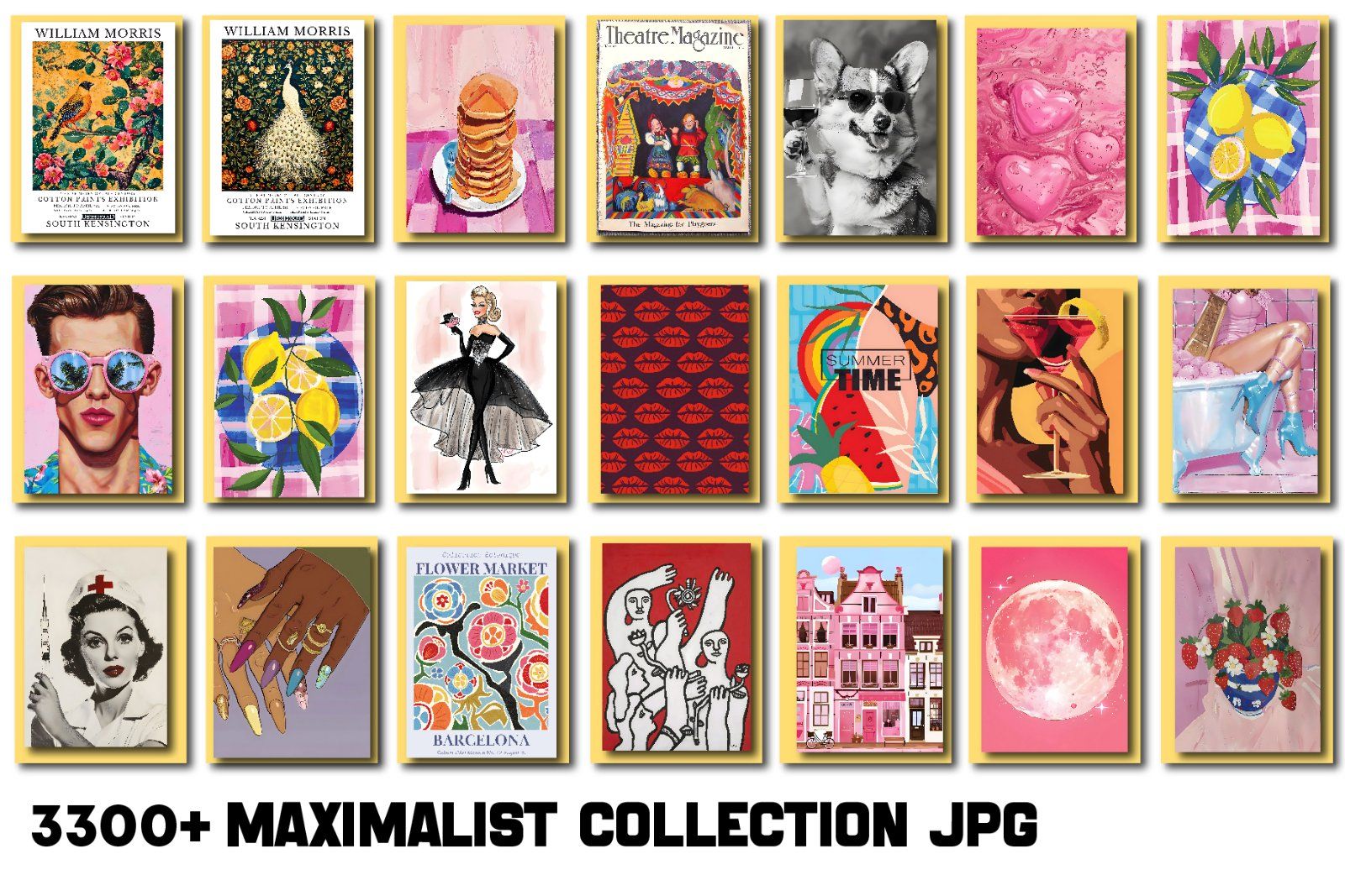 Maximalist Wall Art Collection Entire Shop Sale, Bundle Wall Art, Aesthetic wall posters, Wall Art, — image 8