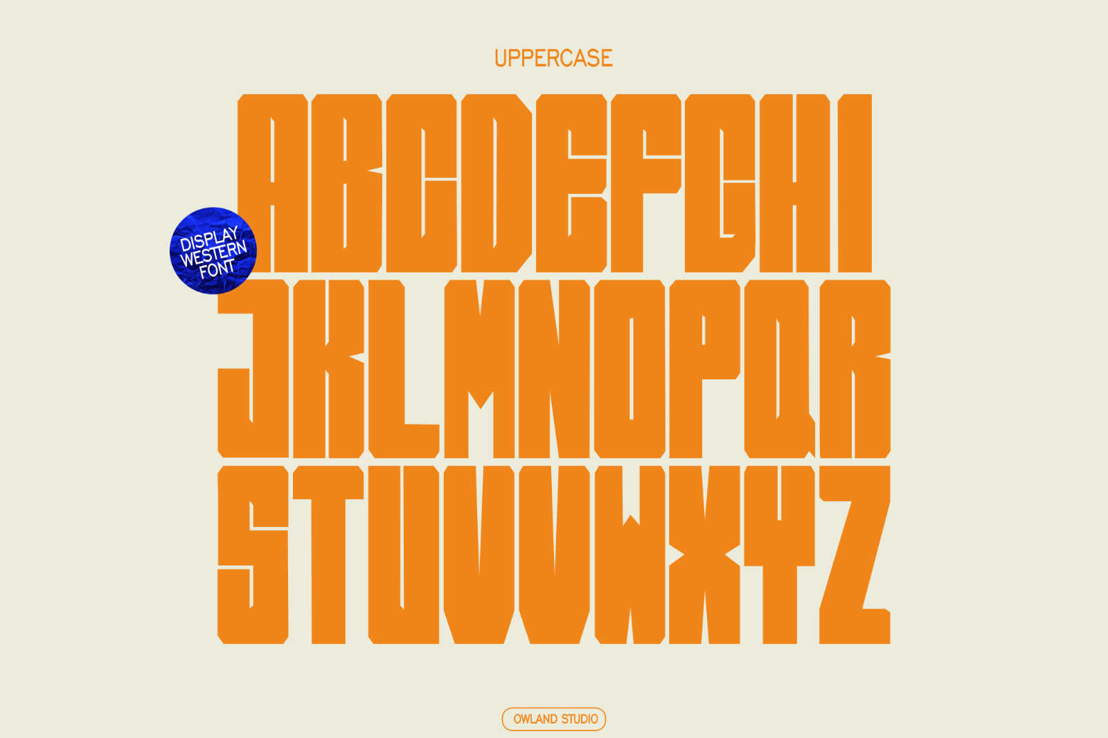 ROWDY BOLD - WESTERN FONT — image 7