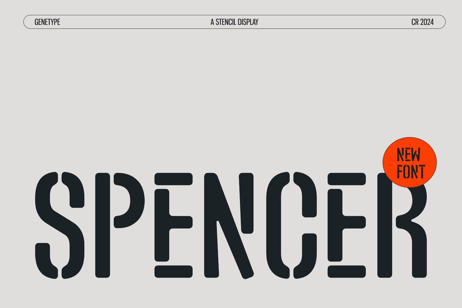 Spencer Stencil Font — image 7