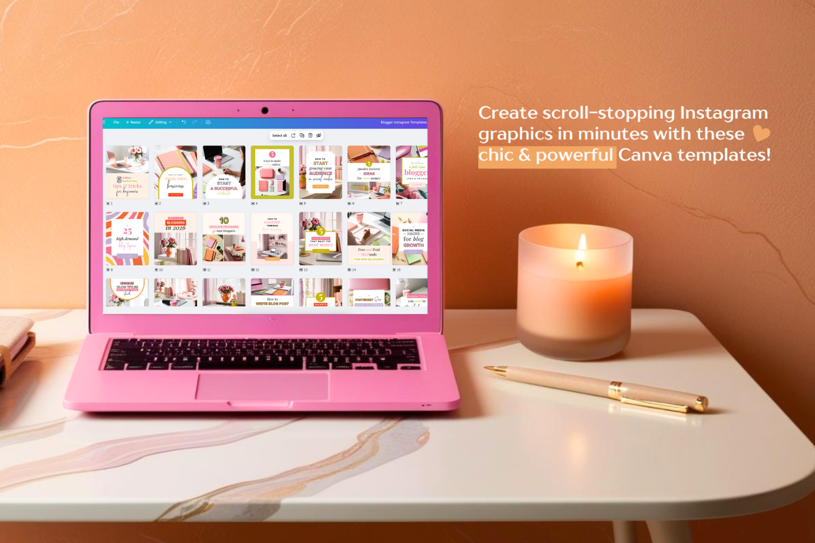25 Boho Instagram Canva Templates — image 7