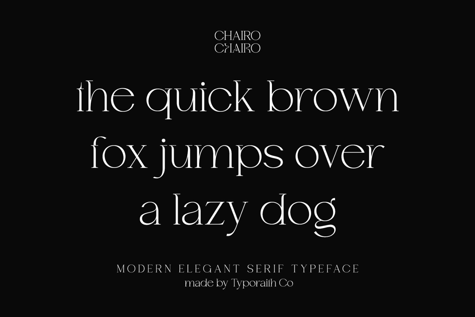 Chairo | Modern Serif Typeface — image 13