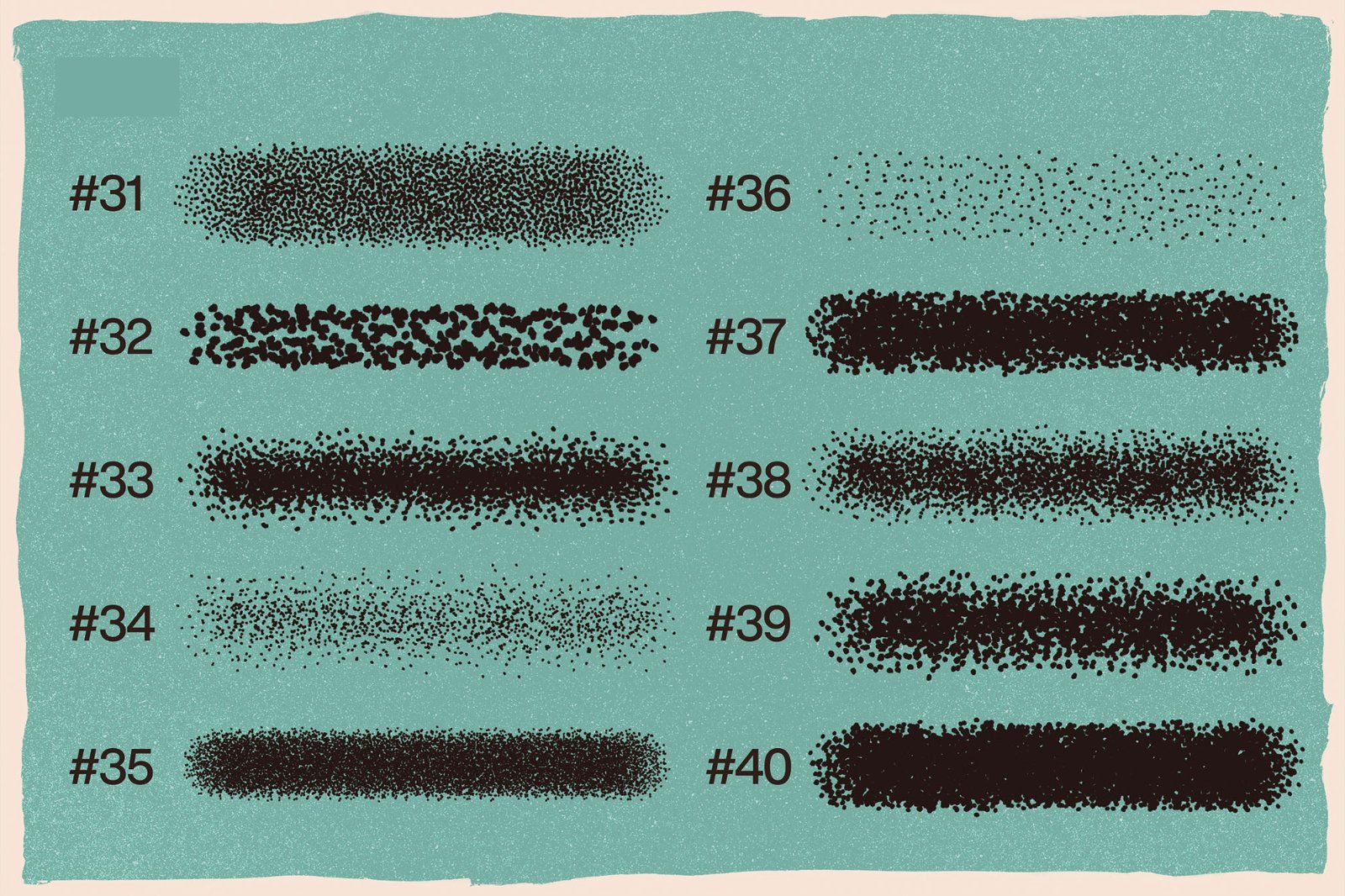 100 Premium Stipple and Grain  Brush set for  Photoshop, Texture Brush, Comic Book illustrations, — image 3