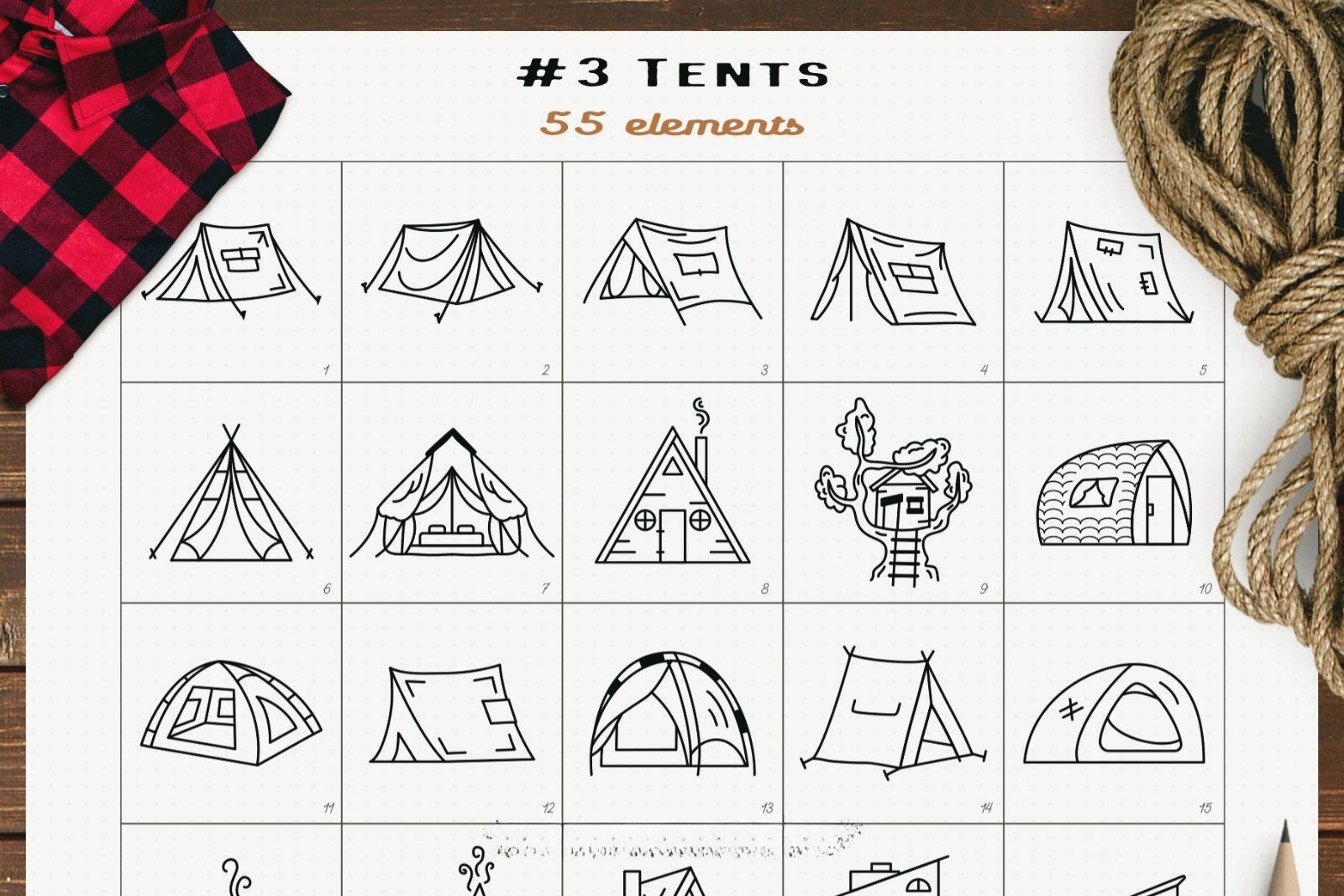 Simple Camp Scenes Creation Kit — image 8