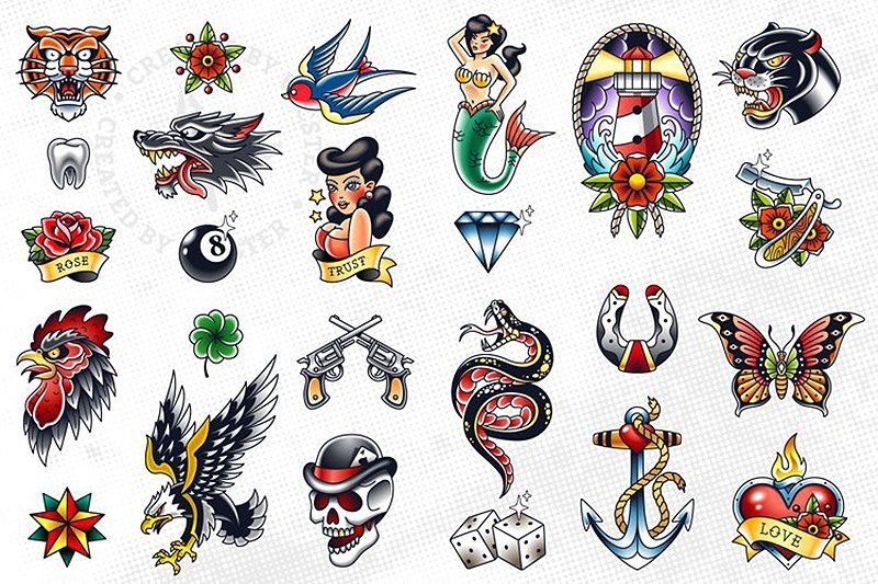 Traditional Tattoo Vector Pack — image 7