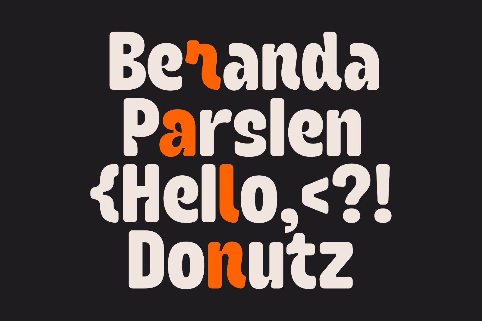 Beranda Display Font — image 7