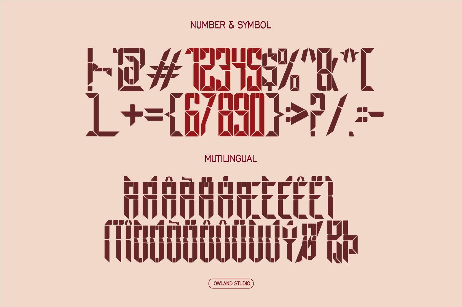 EWAKO MAKASSAR - ARMY, STENCIL, OLD SCHOOL FONT — image 7