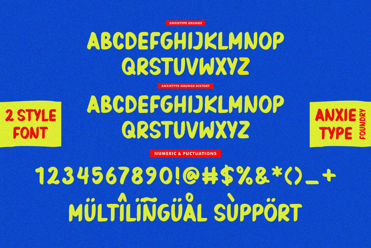 Anxietype Grunge - Brush Display — image 7