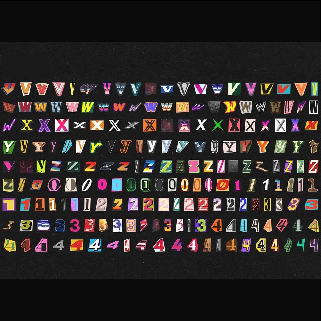 Printable Ransom Note Letters, Random Letters, alphabet letters, digital download, junk journal — image 8