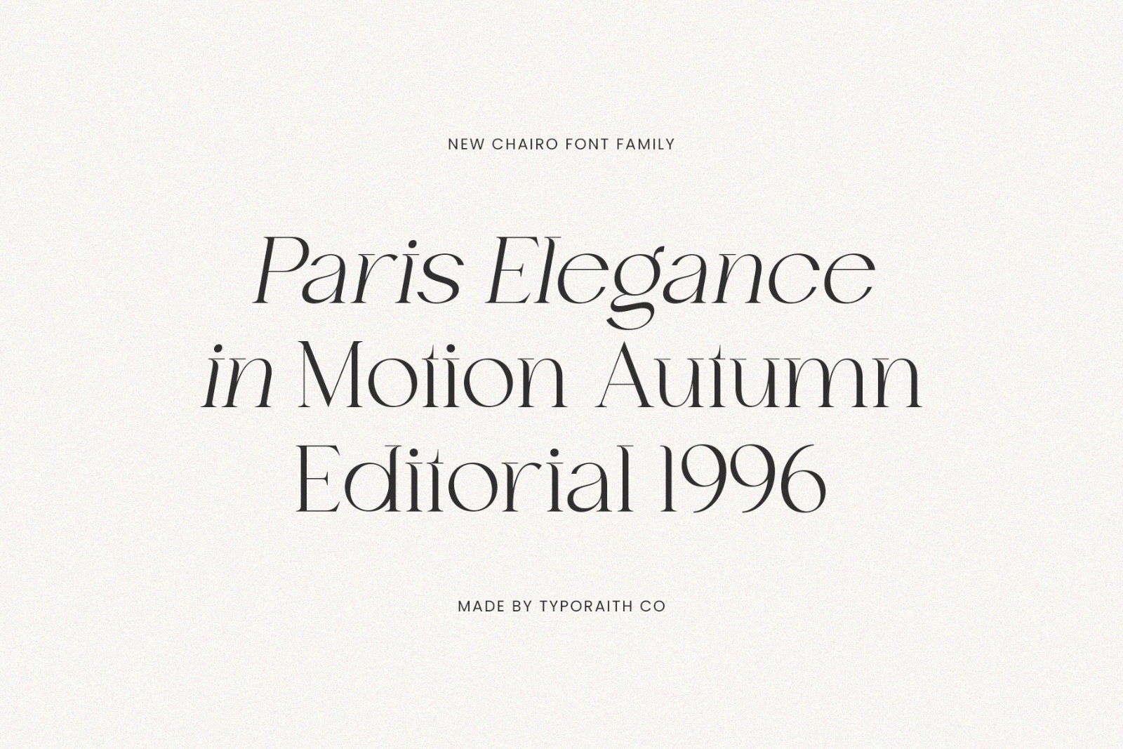 Chairo | Editorial Serif Font Family — image 6