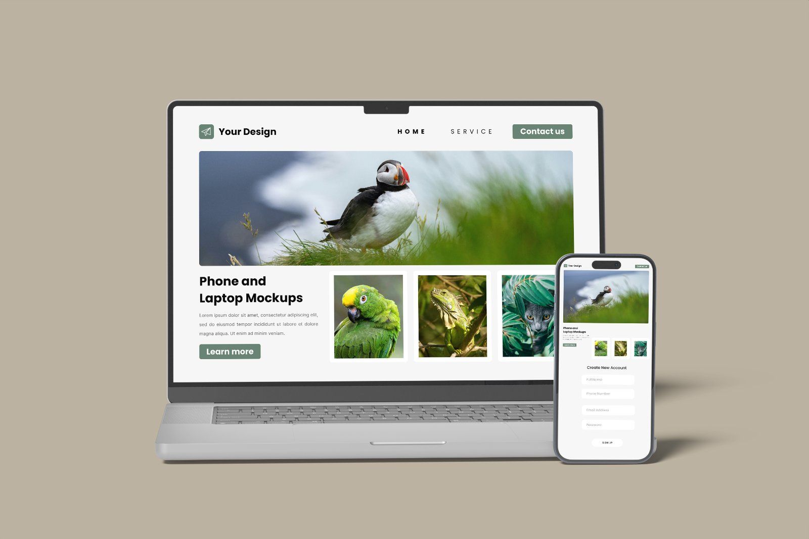 Laptop and Phone Screen Mockup — image 8