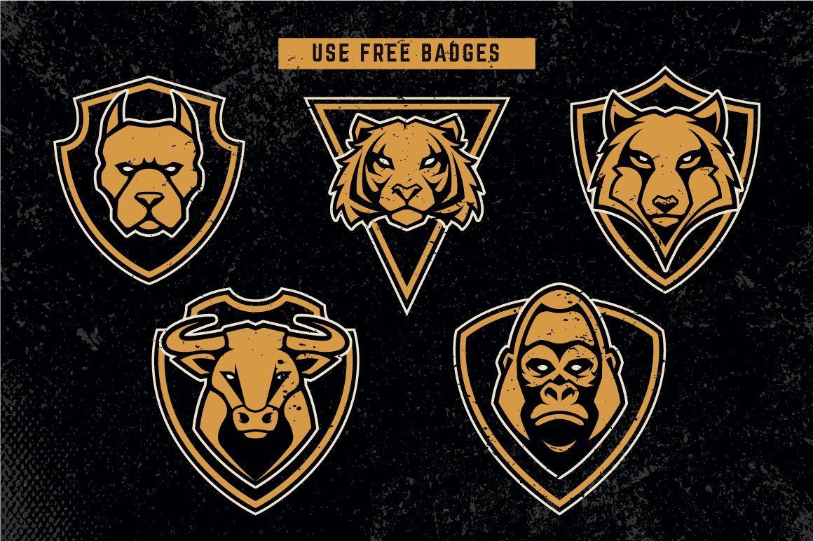 Animals Mascot Icons Vector Set — image 8
