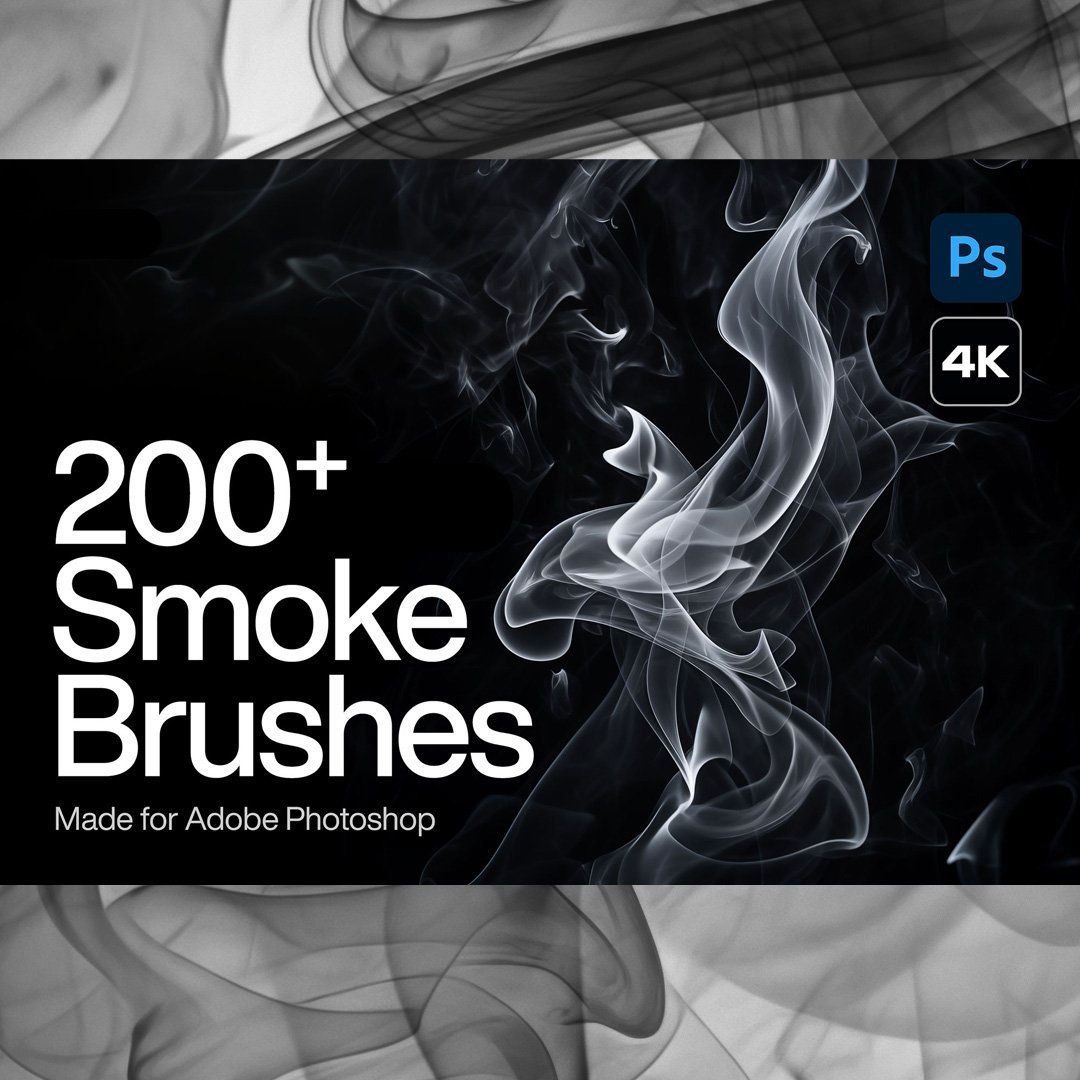 200  Smoke Brushes for Photoshop , Fog Brush , Mist brush, Cloudy Smoke Brush, Mist effect Photoshop — image 1