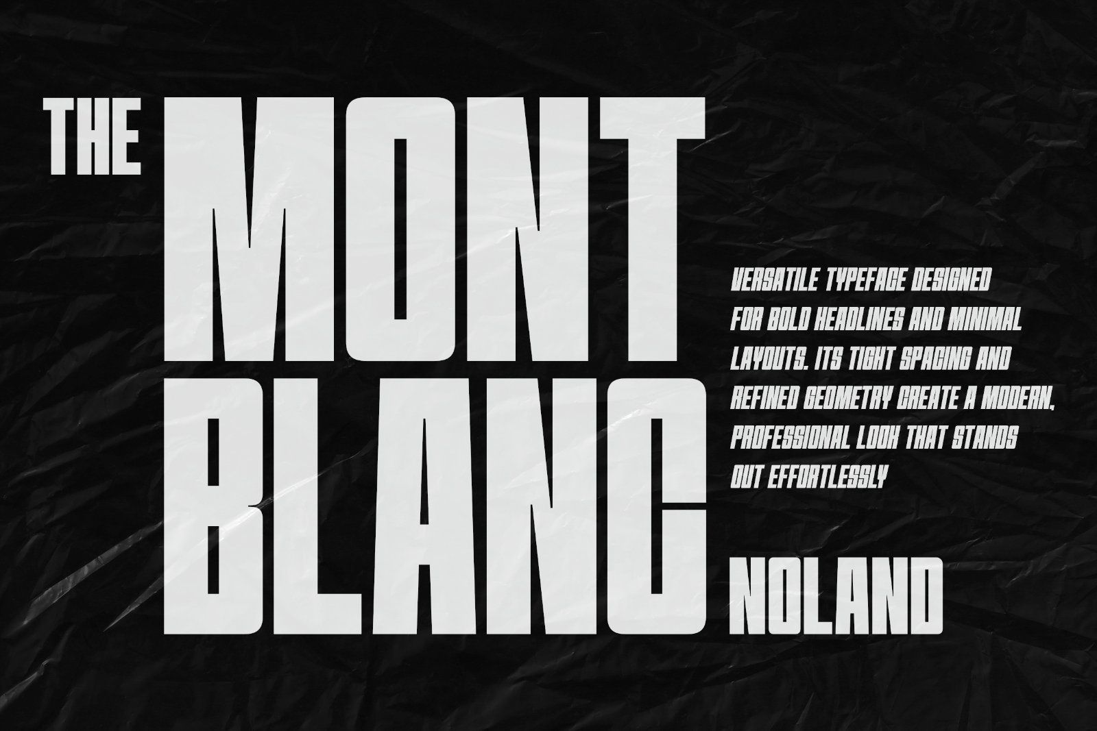 Mont Blanc - Condensed Sans Serif — image 8