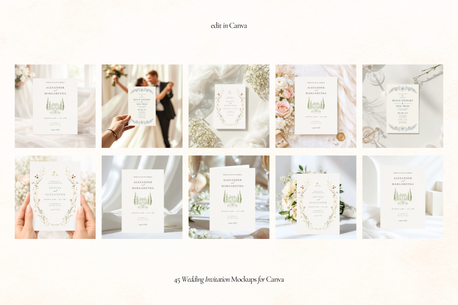 Wedding Invitation Canva Mockups — image 8
