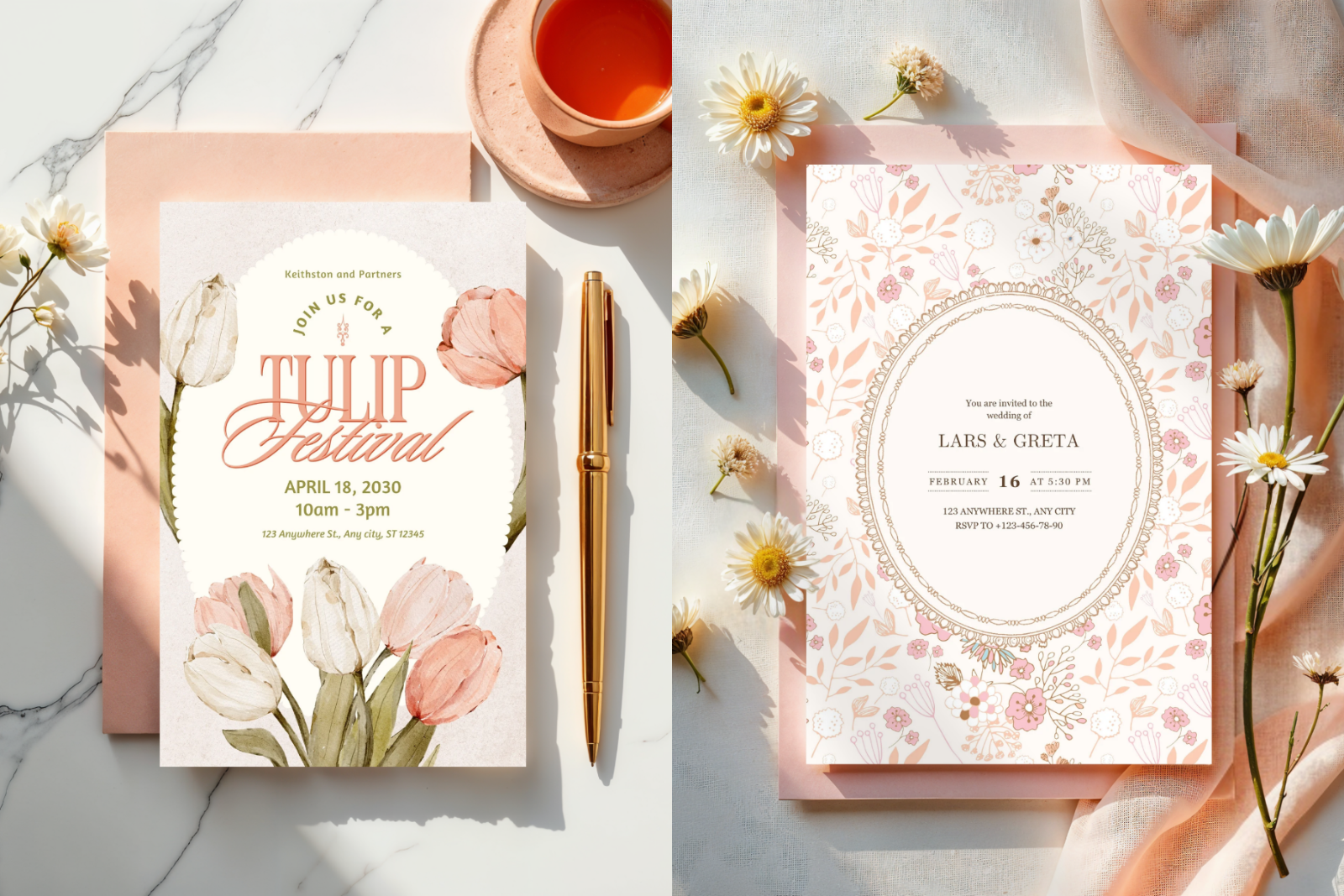 45 Invitation Card Mockups for Canva — image 8