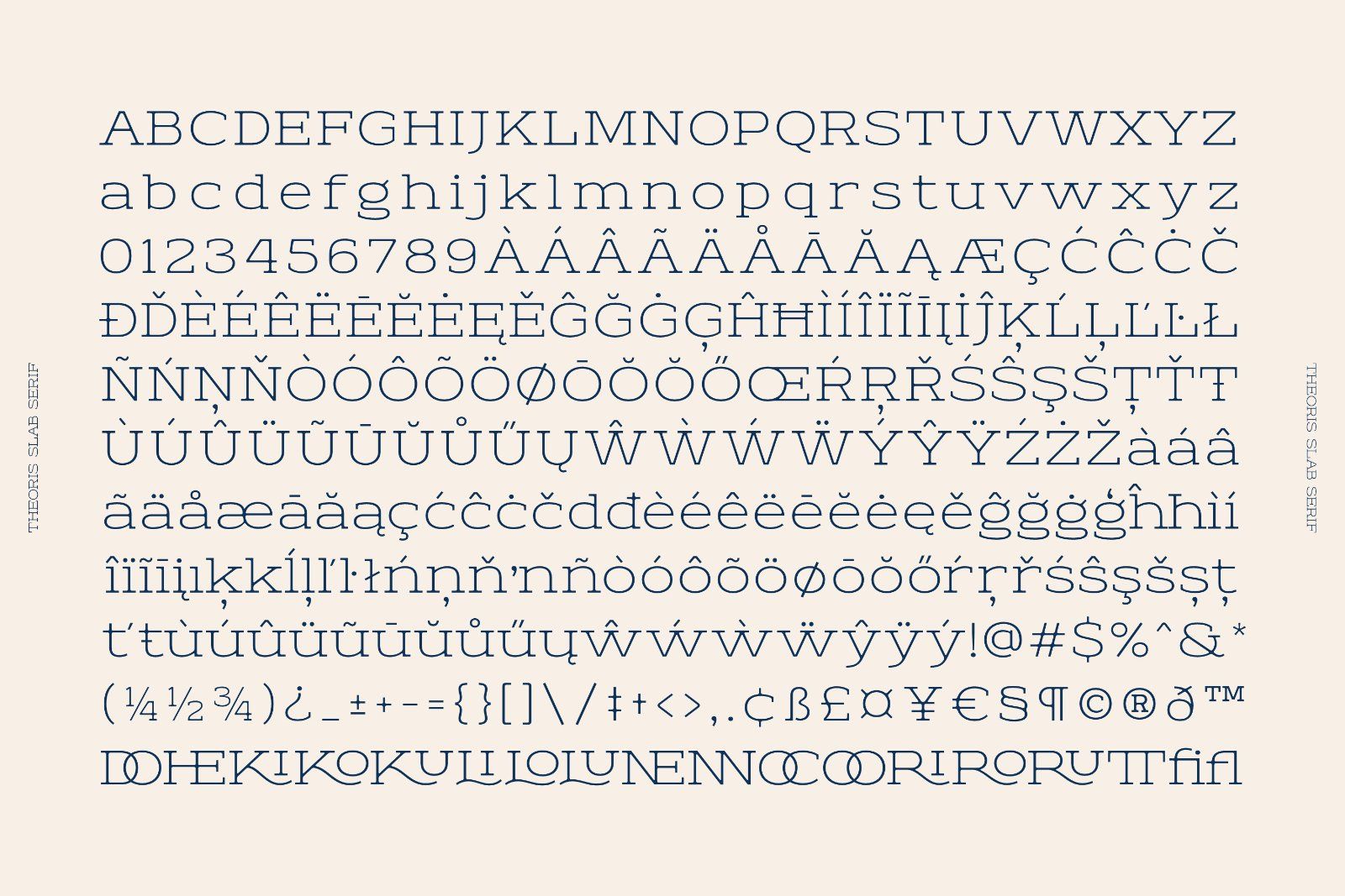 Theoris slab serif typeface — image 8